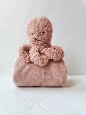 Jellycat Pink/Peach Odell Octopus Soother Baby